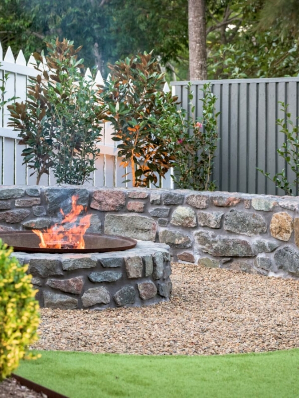 stone mason sunshine coast firepit made from stone